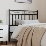 Metal Replace Headboard Black 107 cm