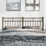 Metal Replace Headboard Black 135 cm - Side View