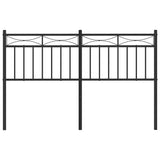 Metal Replace Headboard Black 135 cm