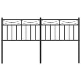 Metal Replace Headboard Black 150 cm