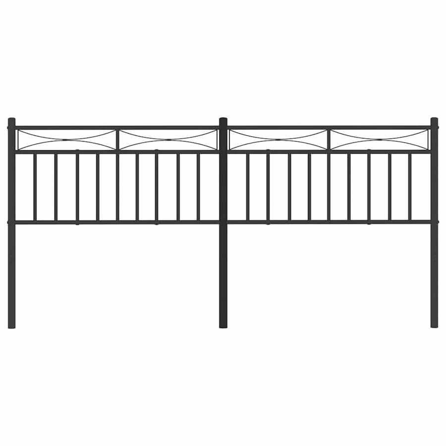 Metal Replace Headboard Black 180 cm