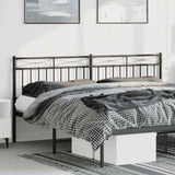 Metal Replace Headboard Black 180 cm