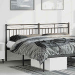 Metal Replace Headboard Black 180 cm