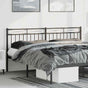 Metal Replace Headboard Black 180 cm
