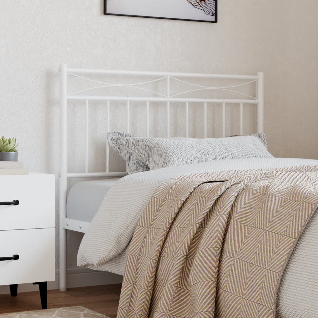 Metal Replace Headboard White 90 cm