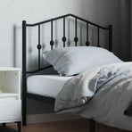 Metal Replace Headboard Black 90 cm