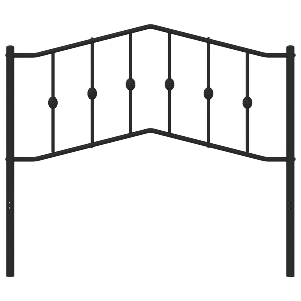 Metal Replace Headboard Black 107 cm