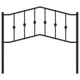Metal Replace Headboard Black 107 cm