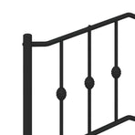Metal Replace Headboard Black 107 cm