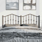 Metal Replace Headboard Black 135 cm