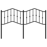 Metal Replace Headboard Black 135 cm