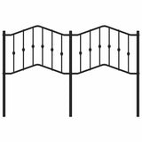 Metal Replace Headboard Black 150 cm