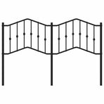 Metal Replace Headboard Black 150 cm