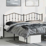 Metal Headboard Black 183 cm King