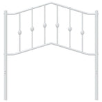 Metal Replace Headboard White 90 cm