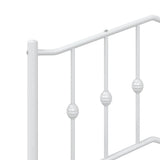 Metal Replace Headboard White 107 cm