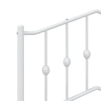 Metal Replace Headboard White 107 cm