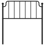 Metal Replace Headboard Black 90 cm