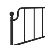 Metal Replace Headboard Black 90 cm