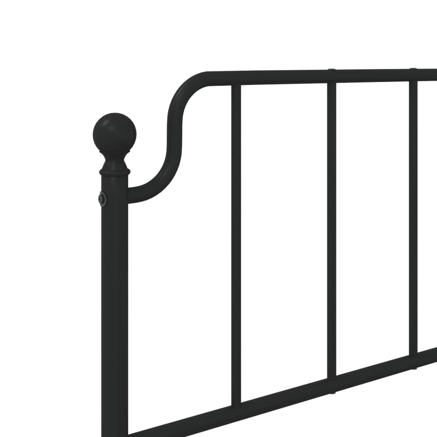 Metal Replace Headboard Black 90 cm