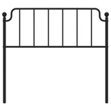 Metal Replace Headboard Black 107 cm