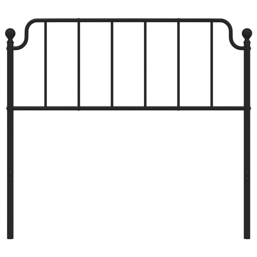 Metal Replace Headboard Black 107 cm