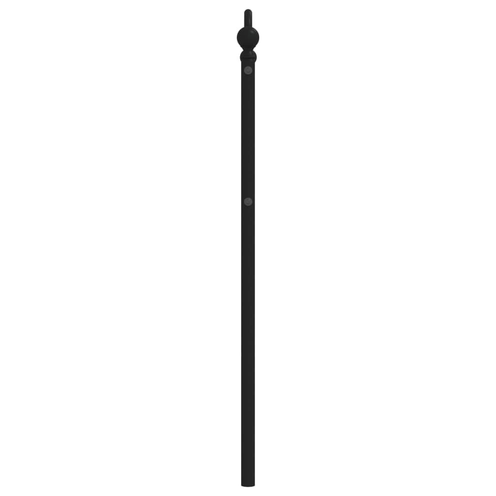 Metal Replace Headboard Black 107 cm