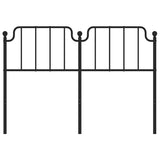Metal Replace Headboard Black 135 cm