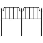 Metal Replace Headboard Black 135 cm