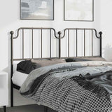 Metal Replace Headboard Black 135 cm