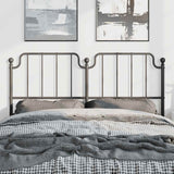 Metal Replace Headboard Black 150 cm
