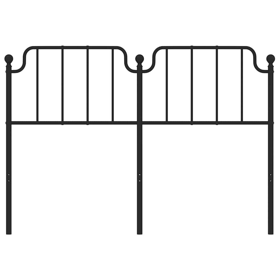 Metal Replace Headboard Black 150 cm