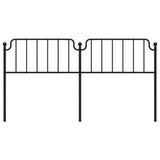 Metal Replace Headboard Black 180 cm
