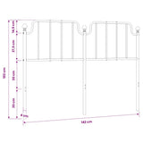 Metal Replace Headboard White 135 cm