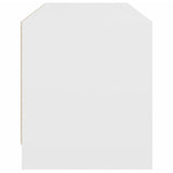 TV Cabinet with Glass Doors White 102x37x42 cm