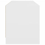 TV Cabinet with Glass Doors White 102x37x42 cm - Close-Up Angle