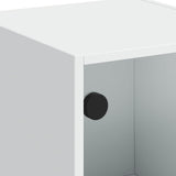 Highboard with Glass Doors White 35x37x109 cm - Extra Image