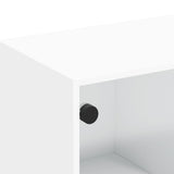 TV Cabinet with Glass Doors White 102x37x42 cm - Extra Image