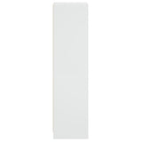 Highboard with Glass Doors White 35x37x142 cm