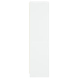 Highboard with Glass Door White 35x37x142 cm