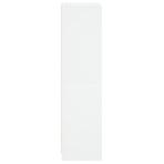 Highboard with Glass Door White 35x37x142 cm
