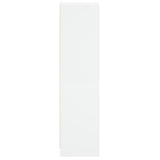 Highboard with Glass Door White 35x37x142 cm - Close-Up Angle