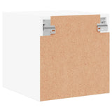 Bedside Cabinets with Glass Doors 2 pcs White 35x37x35 cm