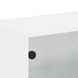Wall Cabinets with Glass Doors 2 pcs White 68.5x37x35 cm - Extra Image