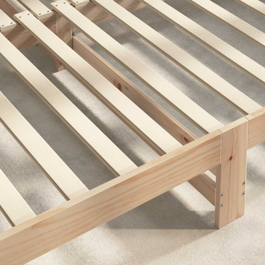 Bed Slat 32 pcs Natural 90 x 6 x 1.3 cm Solid Pine Wood