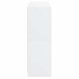 Bookcase with Doors White 136x37x109 cm Engineered Wood