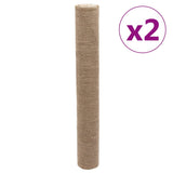Jute Rolls 2 pcs 1x50 m 100% Jute 200 gsm - Front View