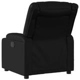 Massage Recliner Chair Black Faux Leather - Top-Down View