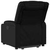 Electric Massage Recliner Chair Black Faux Leather - Top-Down View