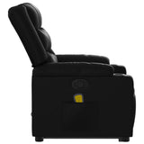 Electric Massage Recliner Chair Black Faux Leather - Extra Image